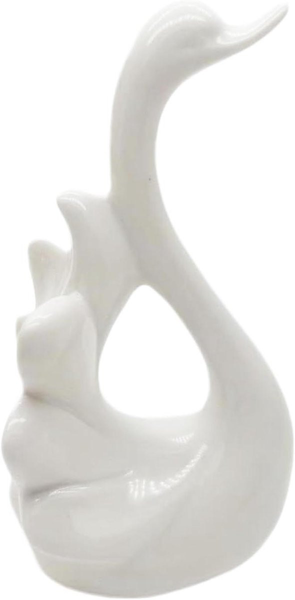 Uniek keramisch dierenbeeld voor tafeldecoratie - 6 x 7 x 6 cm