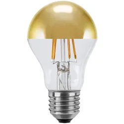 E27 LED Glühlampe Spiegelkopf Gold warmweiß