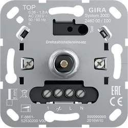 Gira 246000 S3000 Drehzahlstellereins. Einsatz