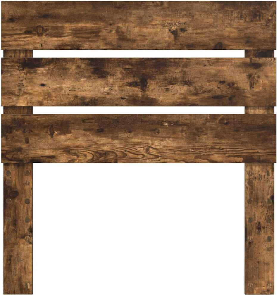 17 Stories Slat Headboard Smoked Oak Twin