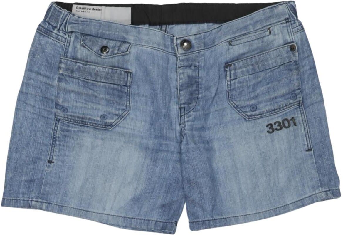 G Star RAW Damen Shorts, Blau, Gr. W25, Baumwolle - Second Hand