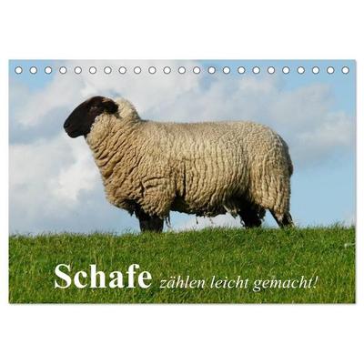 Schafe zählen leicht gemacht! (Tischkalender 2027 DIN A5 quer), CALVENDO Monatskalender