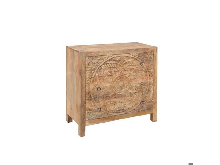 Commode sculpté en bois de manguier Courtney