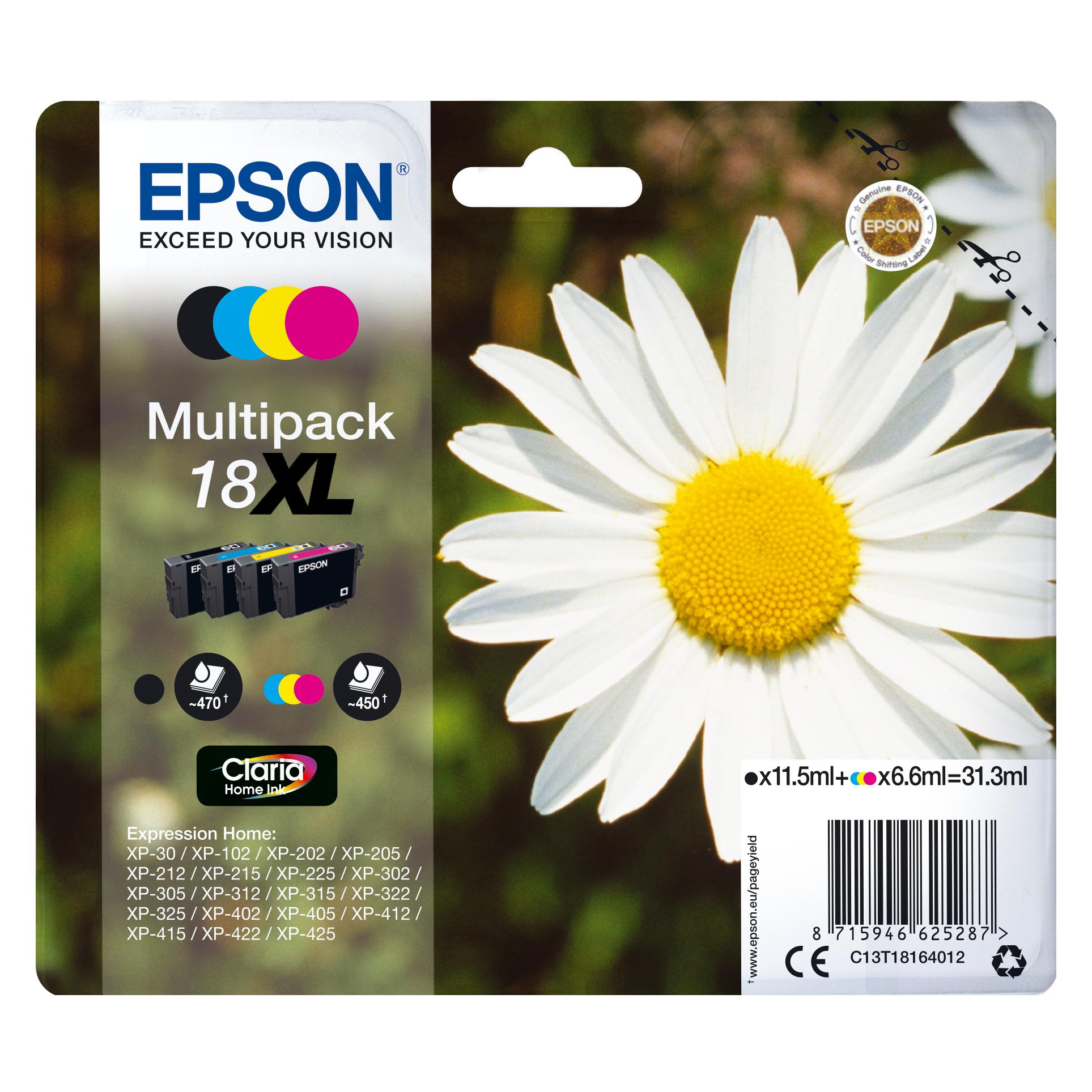 Epson 18XL Multipack - Druckerpatrone (BK, C, M, Y) (C13T18164010)