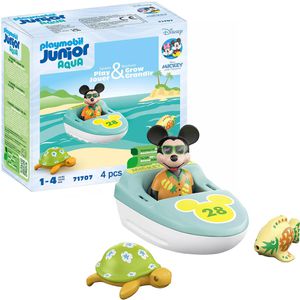 playmobil Spielset JUNIOR & Disney 71707, ab 1 Jahr, Micky Maus' Bootstour, 4 Teile