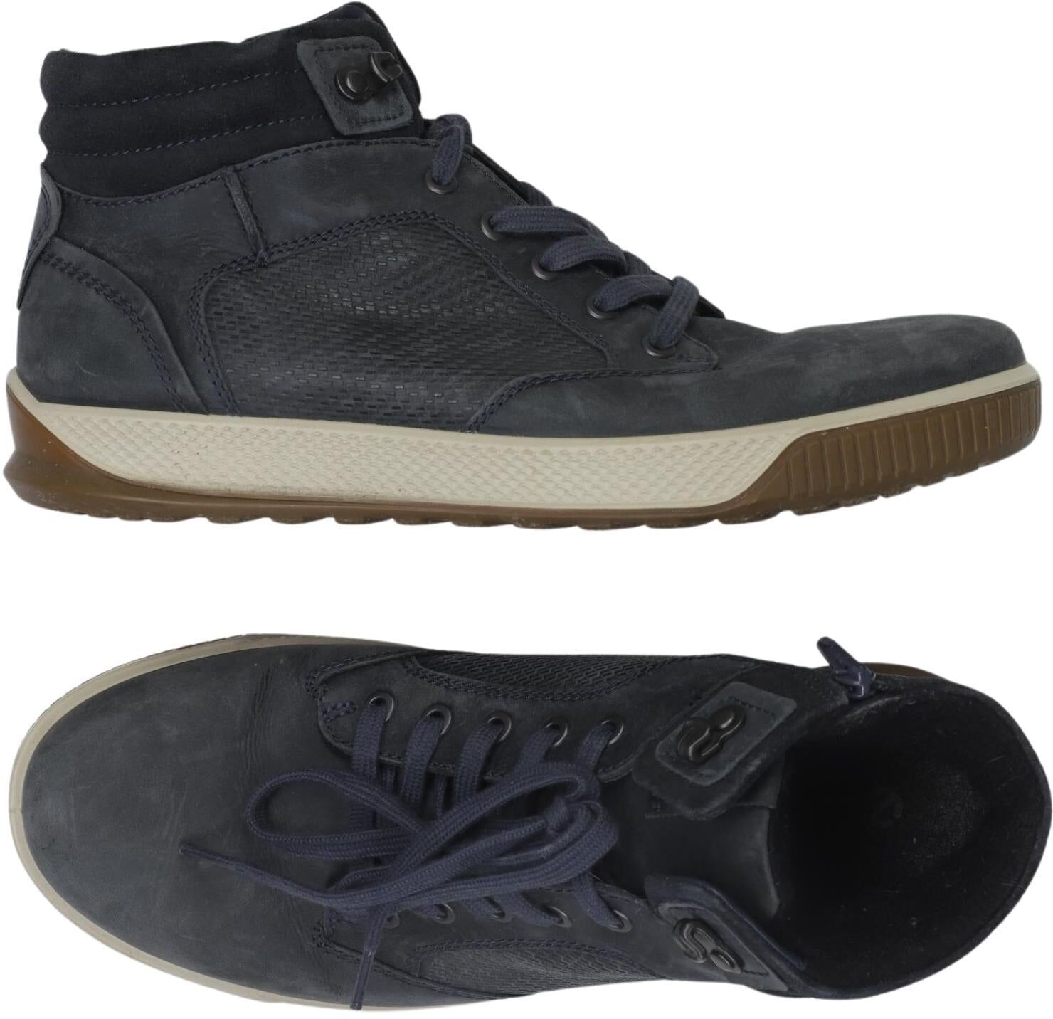 Ecco Herren Stiefel, Marineblau, Gr. EU 41, Leder - Second Hand