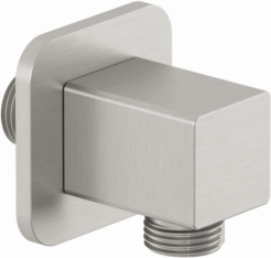 Kludi A-QA Wandanschlussbogen 65548N5-00 softedge, Stainless Brushed Nickel PVD