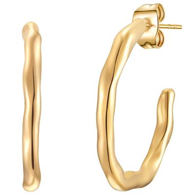 Paar Creolen EASTSIDE "Set: ES448", gold (gelbgold), Ohrringe, Damen, 24,8, Edelstahl, aus Edelstahl