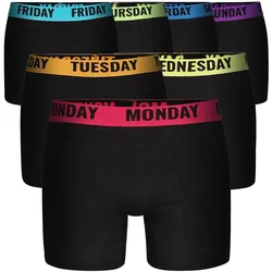 Happy Shorts Herren Retroshorts Monday Sunday 7er Pack