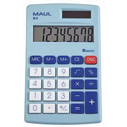 MAUL Taschenrechner M8 hellblau