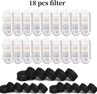 Inspire Curations FreshFlow Activated Carbon Water Fountain Filters For Cats & Dogs 18filter