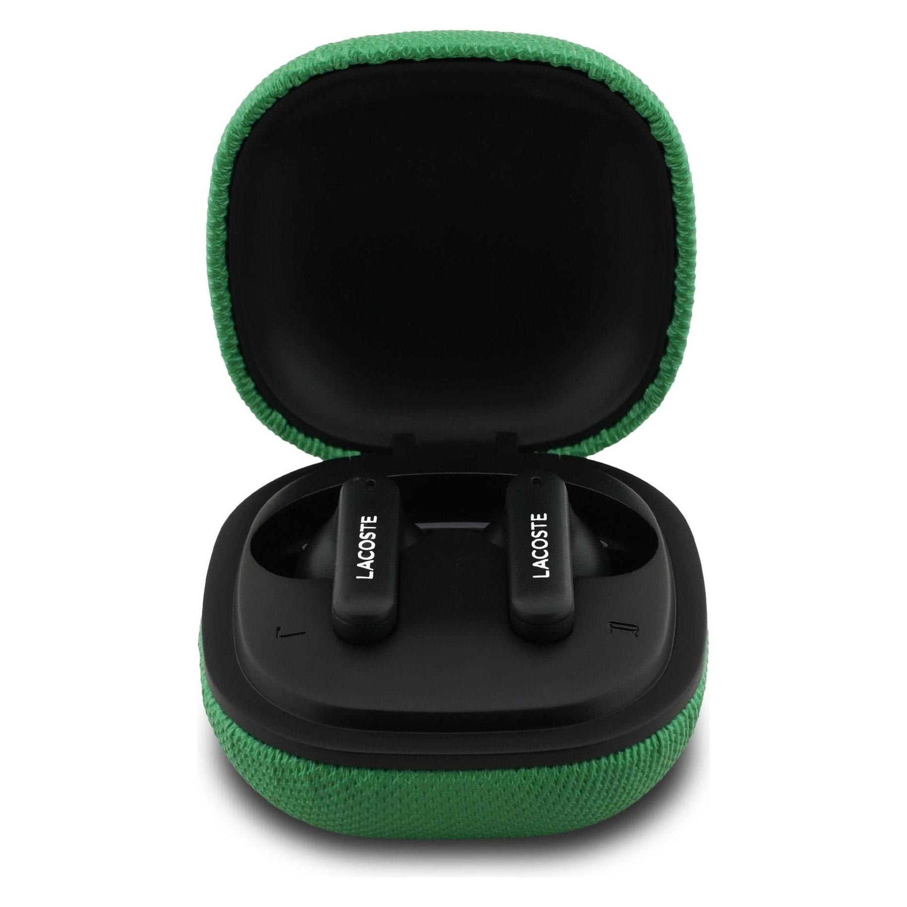 Lacoste Iconic Petit Pique Bluetooth TWS Headphones Green (ANC, 6 h, Kabellos) (LCTWSTP103PLAN)