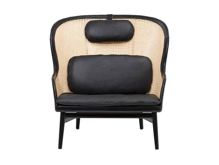 Gärsnäs Fauteuil Dandy Hêtre-sv paris-tärnsjö cuir noir