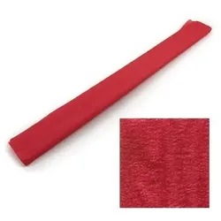 OEM Krepp-Papier 50x150 cm Rolle Metallic Rot Farbe