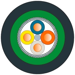 Siemens 6XV1871-2G IE TP Erdkabel,2 x ohne,2x2,Cat5e,PE,robust 6XV18712G  - 20 Meter