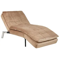 RELAXLIEGE Samtstoff hellbraun verstellbar Loiret
