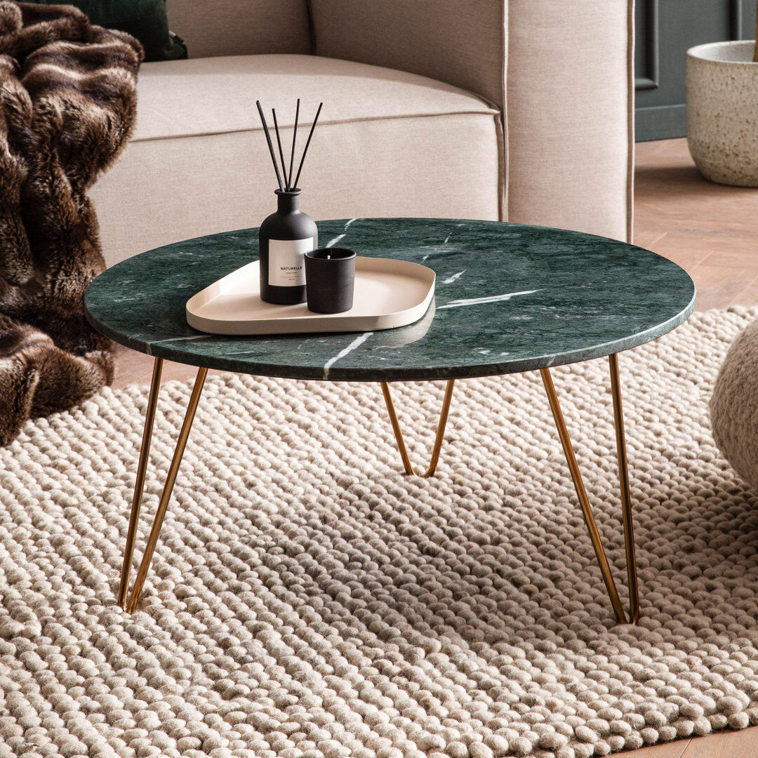 Metro Coffee Table Green 35cm H X 70cm W X 70cm D