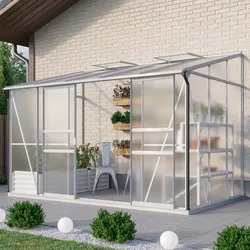 Vitavia Anlehn-Gewächshaus "Osiris 6500",aluminium eloxiert,6,5 m2