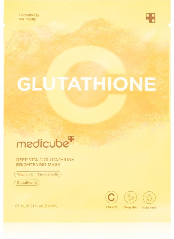 medicube Deep Vita C Glutathione Brightening Mask brightening sheet mask 27 ml