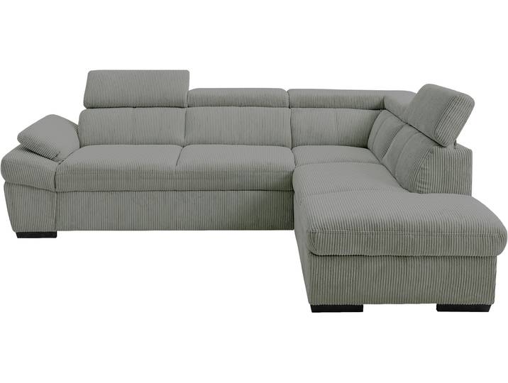 Ecksofa EXXPO - SOFA FASHION, grau, B:270cm H:78cm T:207cm, Sofas, Ecksofa, inkl. Kopf- und Armteilverstellung, wahlweise mit Bettfunktion