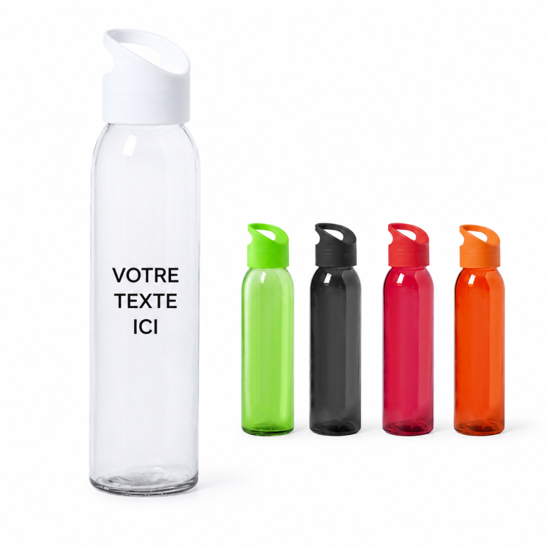 Gourde personnalisable Tinof verre transparent