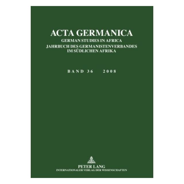 Peter Lang Acta Germanica (Deutsch, Softcover) (56031217)