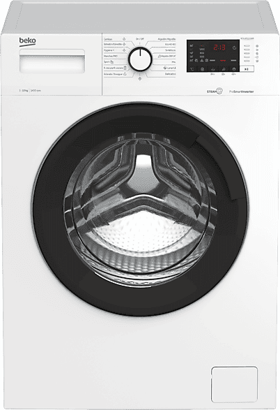 Lavadora carga frontal - Beko WTA 10712 XSWR, 10 kg, 1400 rpm, StainExpert, SteamCure, Blanco