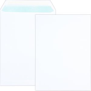 TipTop-Office Versandtaschen weiß, B4, ohne Fenster, haftklebend, aus Papier, 10 Stück