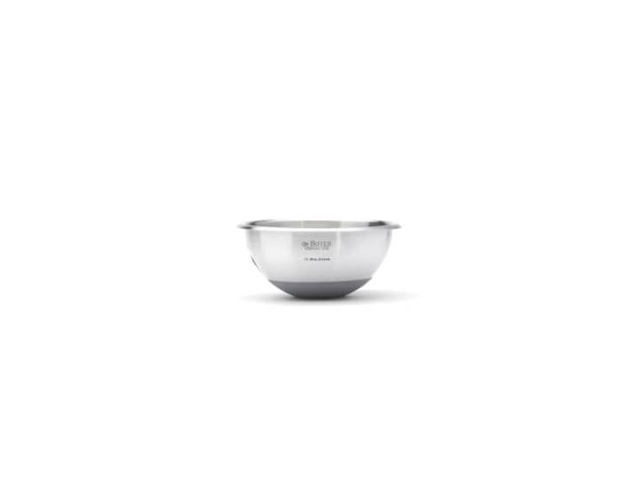 DE BUYER - Bassine demi-sphérique Cul-de-Poule en inox - Diamètre 16 cm avec fond en silicone