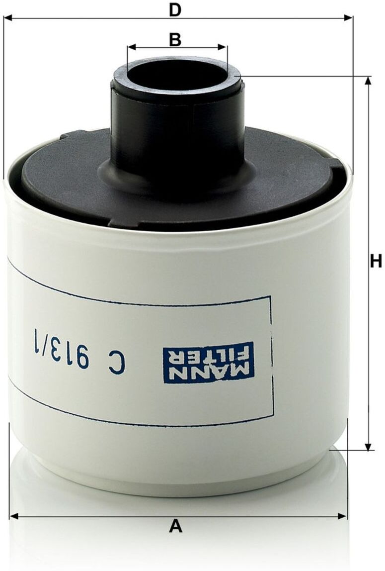 Luftfilter, Kompressor-Ansaugluft MANN-FILTER C 913, 1
