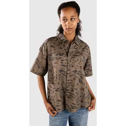 Carhartt WIP Travon Hemd duck fthr print / cyp / blk Gr. XS