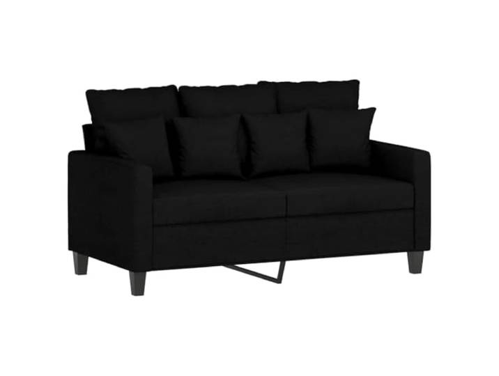 vidaXL 2-Sitzer-Sofa Schwarz 120 cm Stoff