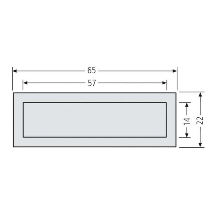 Renz Metallwaren. Kombitaster LIRA 65x22 braun 97-9-85116 br (979851160029)