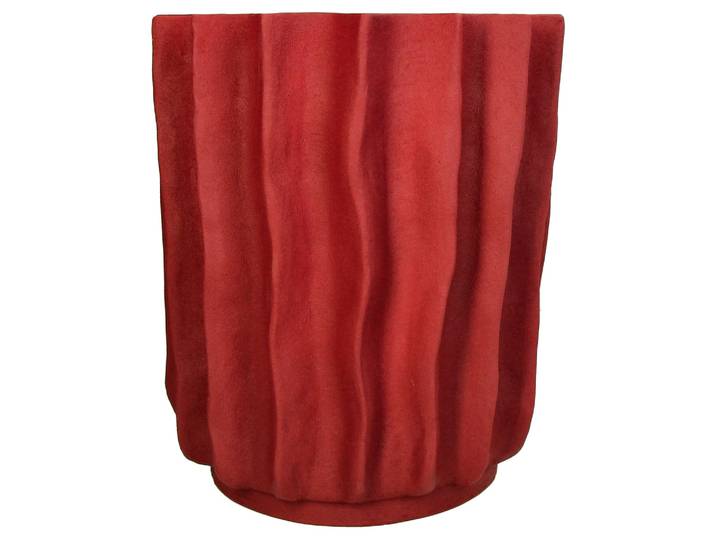 Vase Polyresin, Rot H: 29 cm Kersten