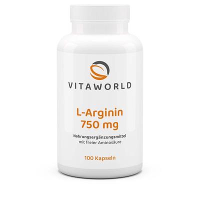 Arginin 750 mg Kapseln 100 St