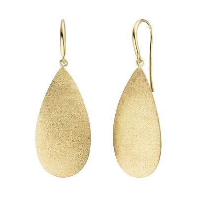 Paar Ohrhänger JOBO "Tropfen", gold (goldfarben), Ohrringe, Damen, Silber 925 (Sterlingsilber), 925 Silber vergoldet