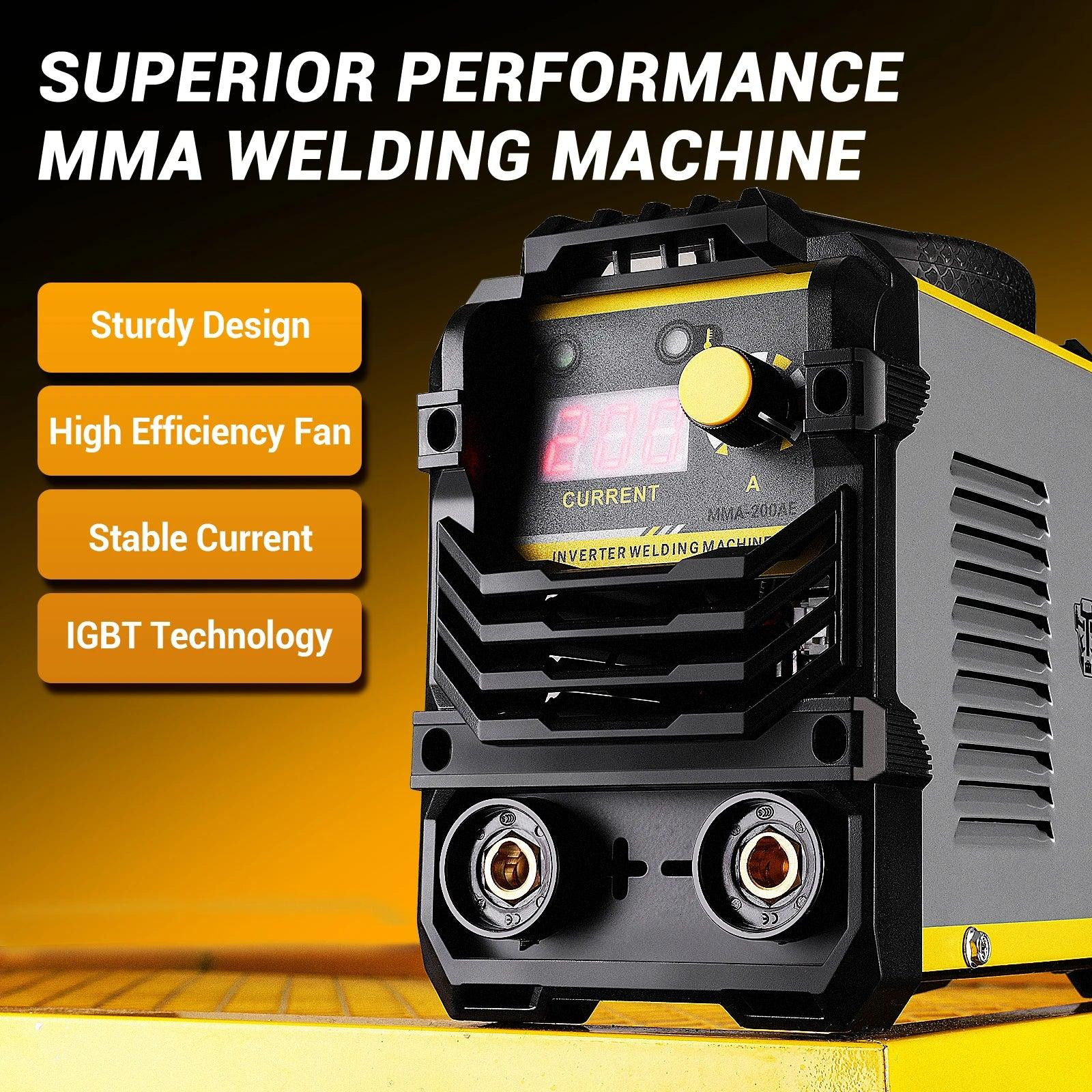 Selius Elektrisch Lasapparaat MMA ARC Inverter 220V 4.1KW Digitaal Draagbaar Zwart/Zilver