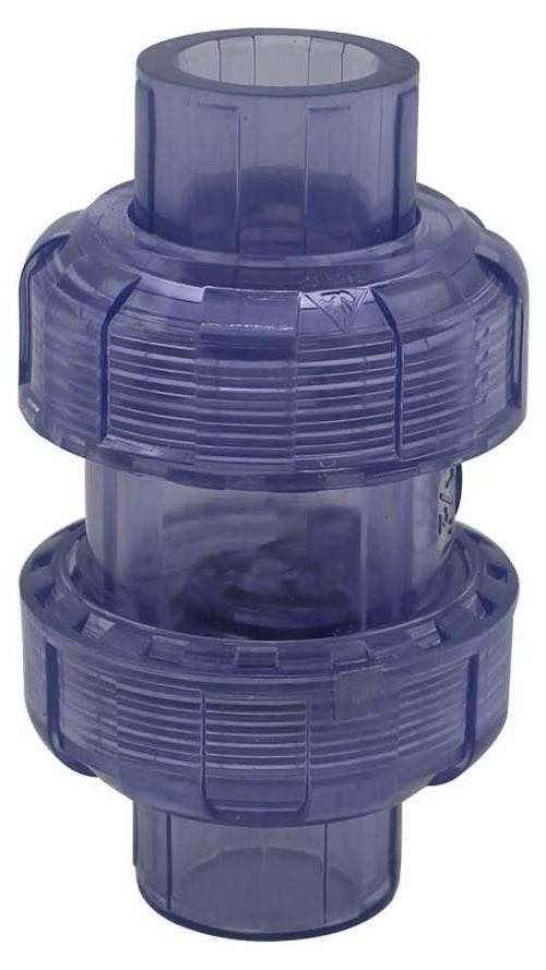 Merkloze Transparante Terugslagklep voor Afvoer, Geschikt voor Aquarium en Pool, PVC Fitting