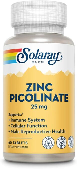Solaray Picolinato de Zinc 25 mg 60 VCaps