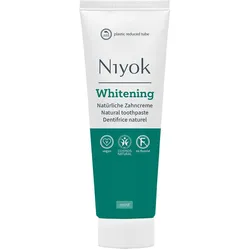 4x Niyok, Zahnpasta, Natürliche Zahncreme Whitening Mint (75 ml)