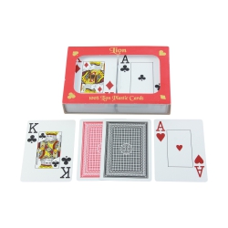 Lion Cards Spielkarten für Poker - Bridge - Canaster - Doppelblatt - 2x55 Karten - Plastik 245979