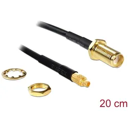 DELOCK HF Kabel SMA -> MMCX Bu/St 0.20m