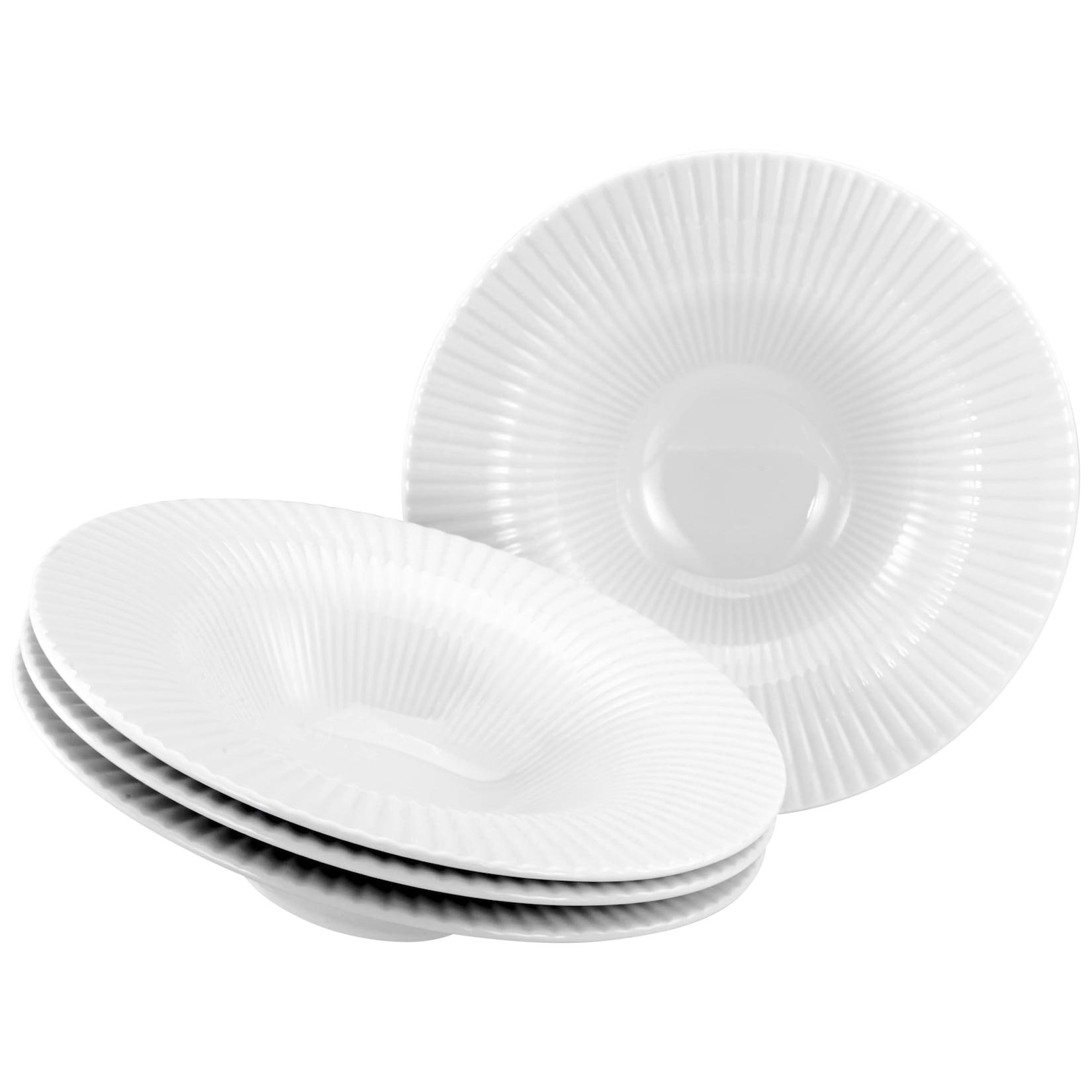 Creatable 24976 Serie Allegra Magic Weiss 4-tlg Geschirrset für 4 Personen