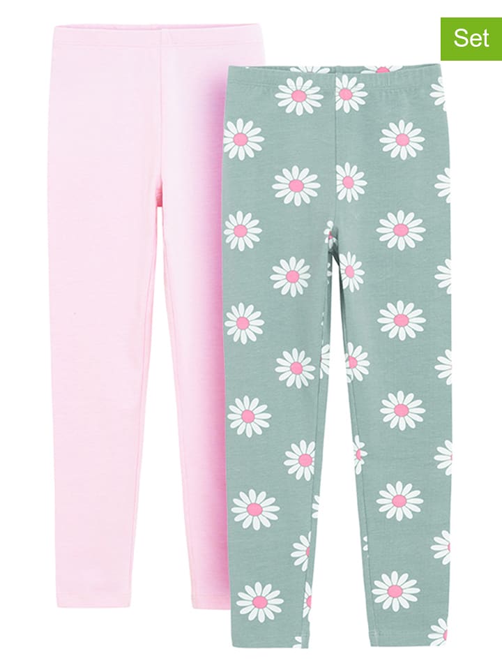COOL CLUB 2er-Set: Leggings in Grün/ Rosa - 98
