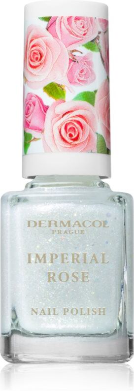 Dermacol Imperial Rose nail polish glittering shade 01 11 ml