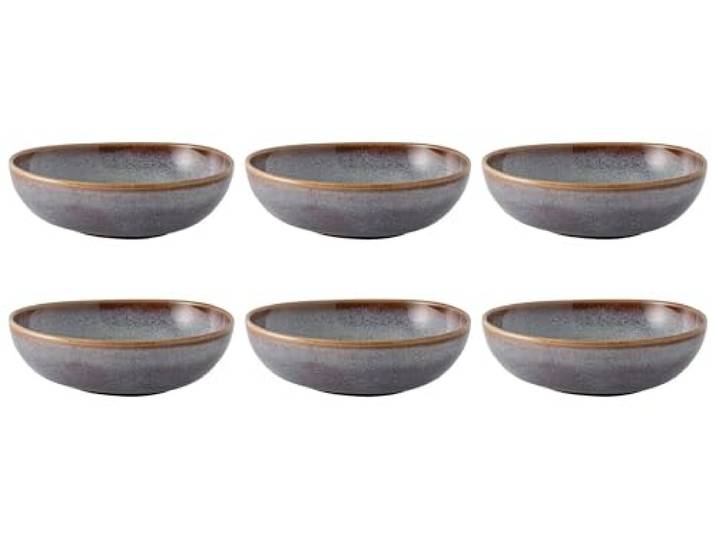 Villeroy & Boch like. by Lave Beige Bol 6er Set, 600 ml, Müslischalen mit einzigartiger Glasur, Skandinavischer Look, Steingut, Beige