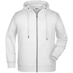 Zip Hoody mit Kapuze "8026" - 5XL - white