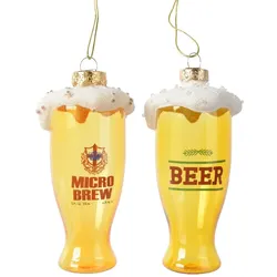 Christmas Decorations Christbaumschmuck Bierglas Weihnachtskugeln Weihnachtsbaumschmuck Orange Alkohol