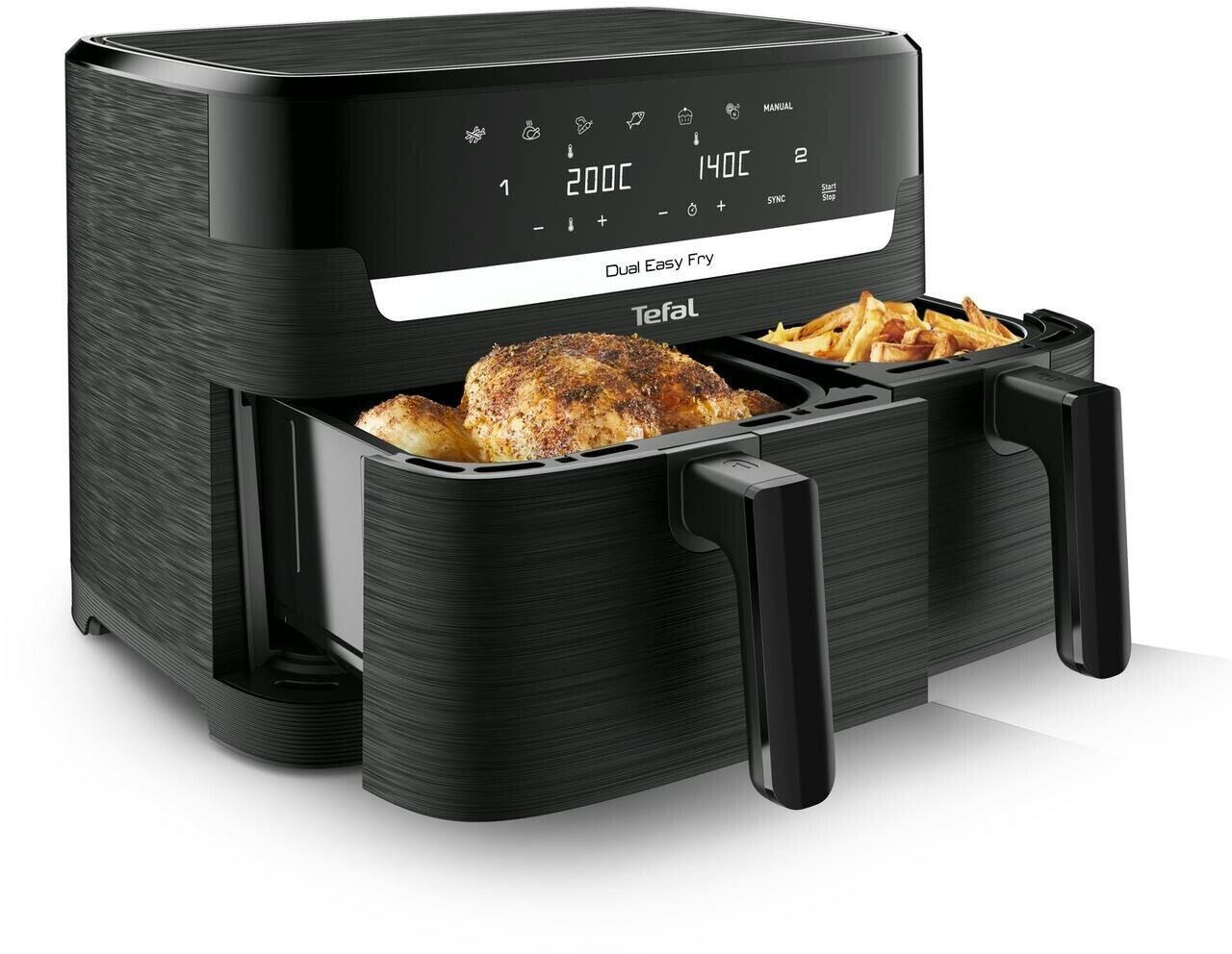 Tefal® Dual Easy Fry EY901N Heißluftfritteuse schwarz EY901N10