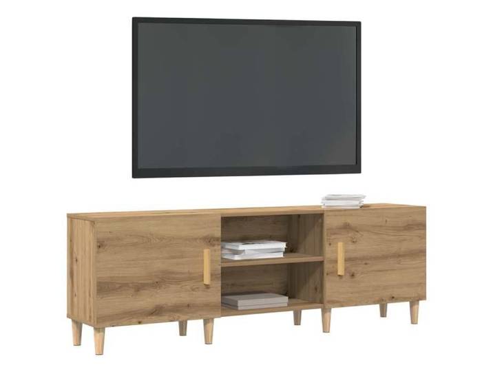 NEW Marron Meuble télé - - Meuble TV 150X30X50 cm chêne artisanal Bois d'ingénierie - design moderne(1parcel)9218894
